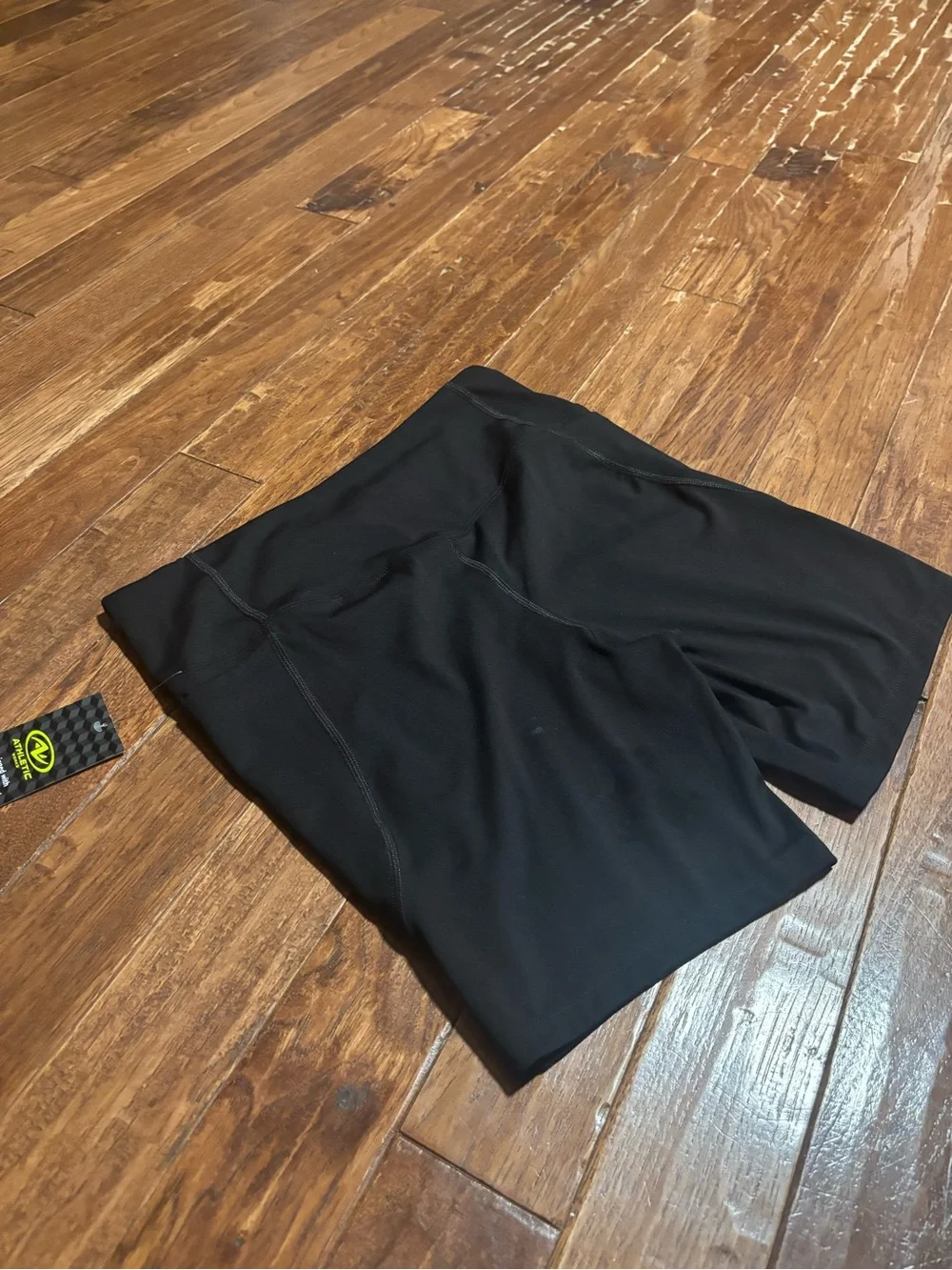 Athletic Works Large 12 14 Yoga Bike Running Exercise Fitness Shorts Side Pocket